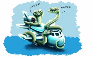 Snakes on a Plane, Tablet Sketch